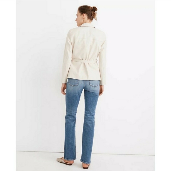 Madewell Women's Cotton-Linen Belted Blazer Jacket Size XS - Picture 2 of 13
